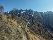 Cima e Passo del Fò dalla Cresta di Giumenta EEA il 6 aprile 2014 - FOTOGALLERY